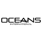 oceansinternational Schwarzes Logo mit dem Text OCEANS INTERNATIONAL auf weißem Hintergrund.