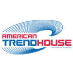 american-trendhouse Das Bild zeigt ein Logo mit blauem und rotem Text auf weißem Hintergrund.